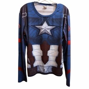 Captain America Long Sleeve Compression shirt